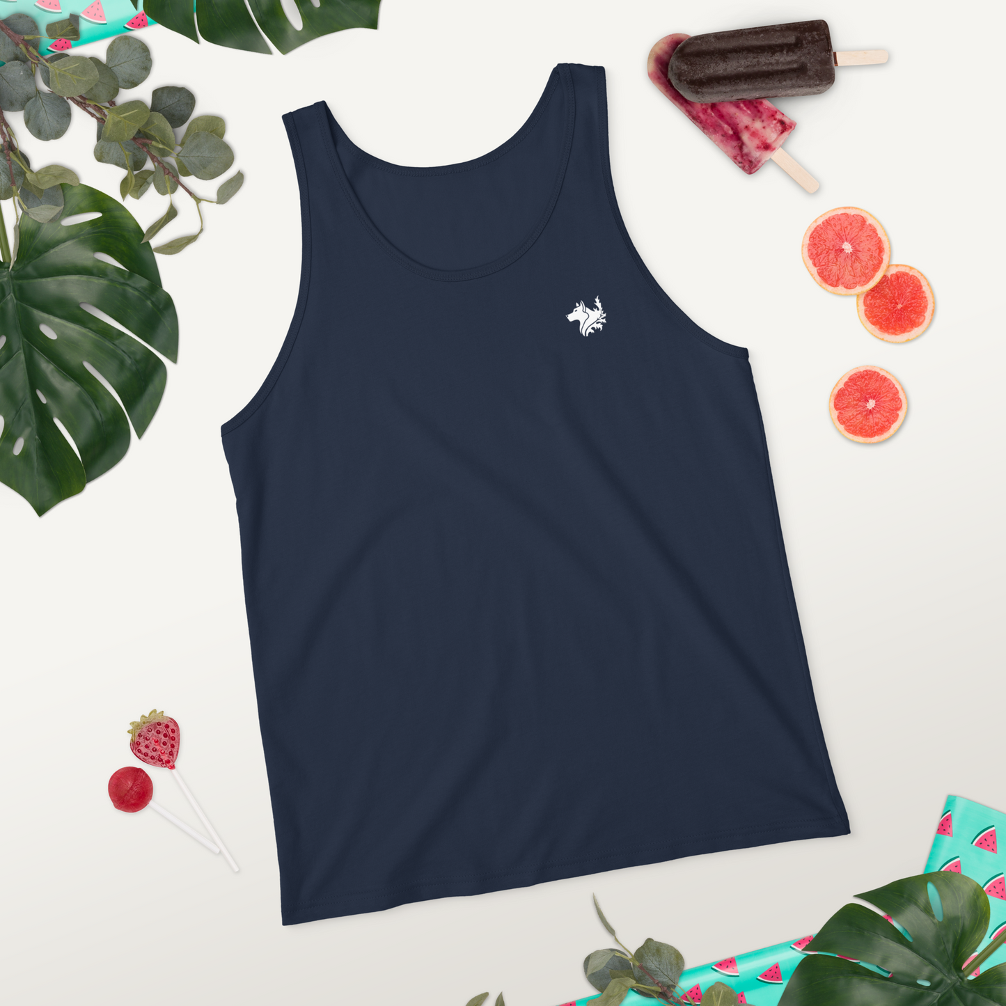Navy Blue Women's Tank Top