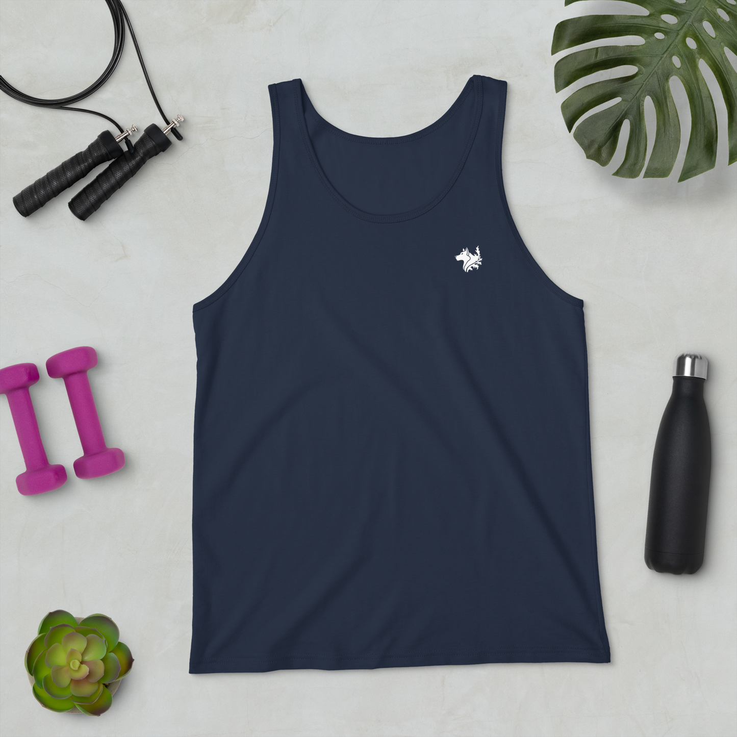 Navy Blue Men's Tank Top