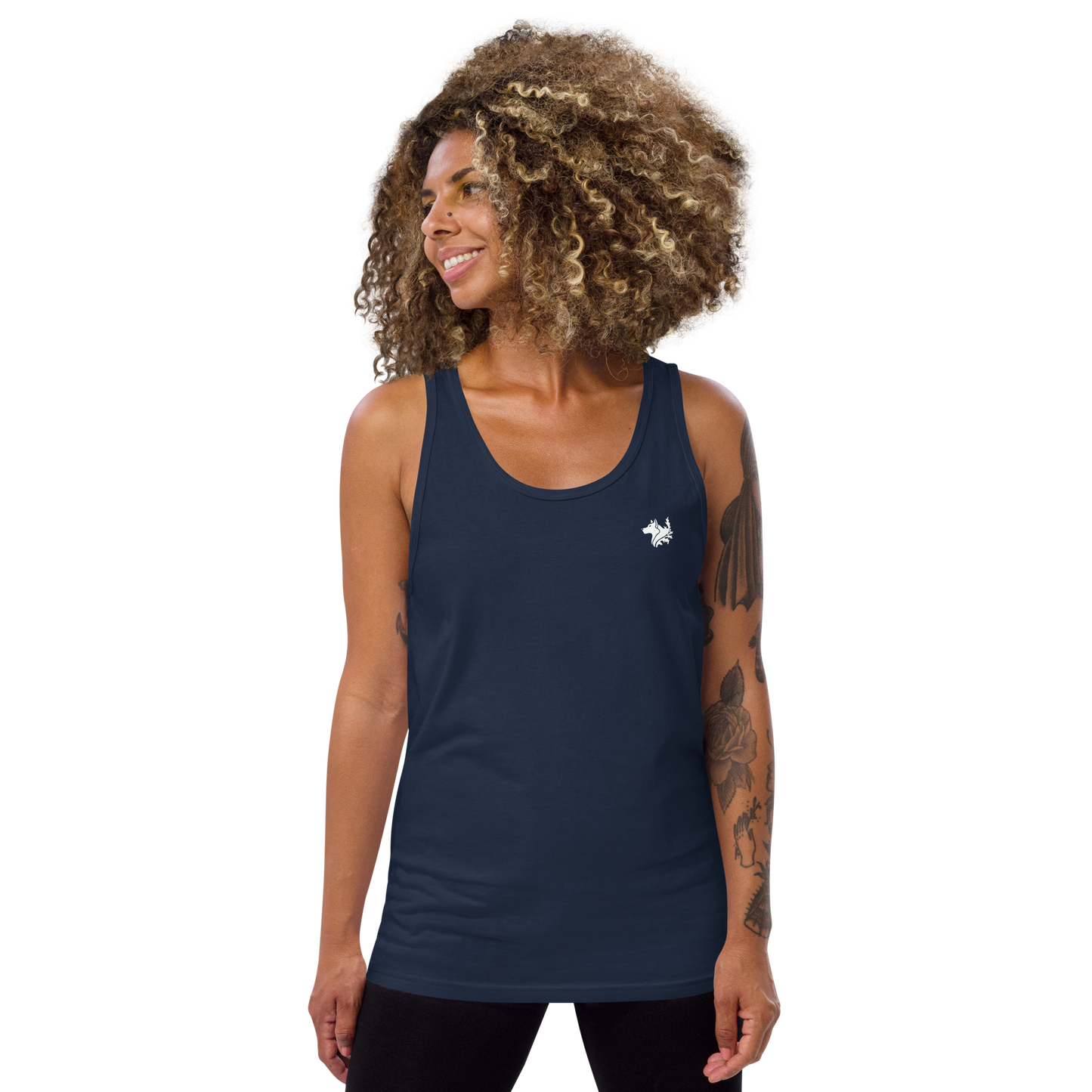 Navy Blue Women's Tank Top