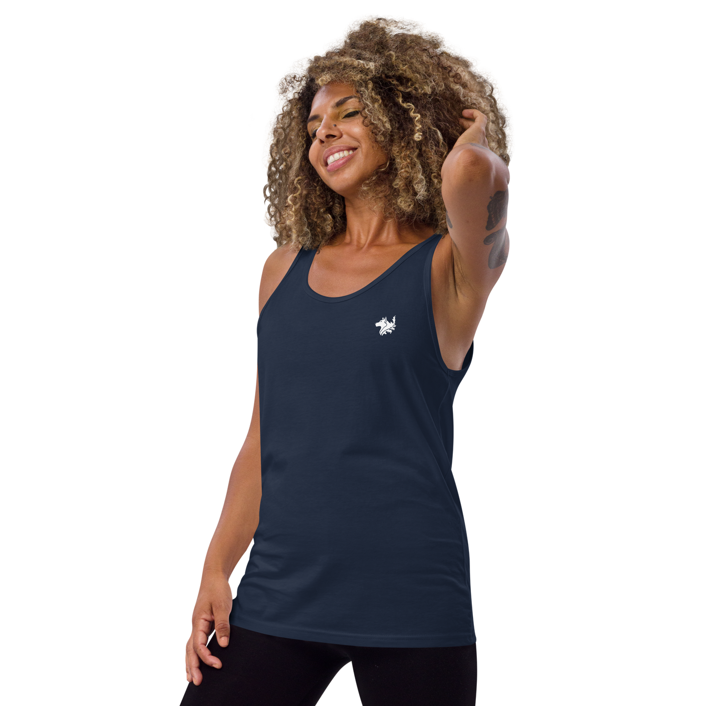 Navy Blue Women's Tank Top