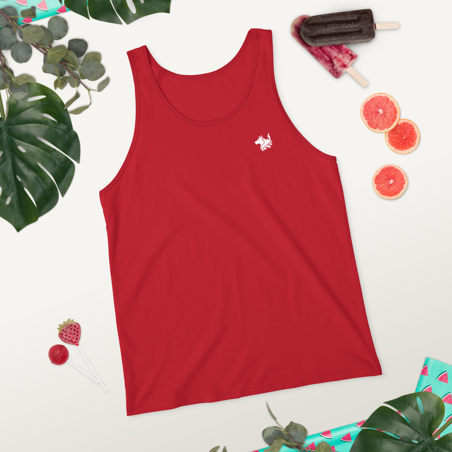 Red Women's Tank Top