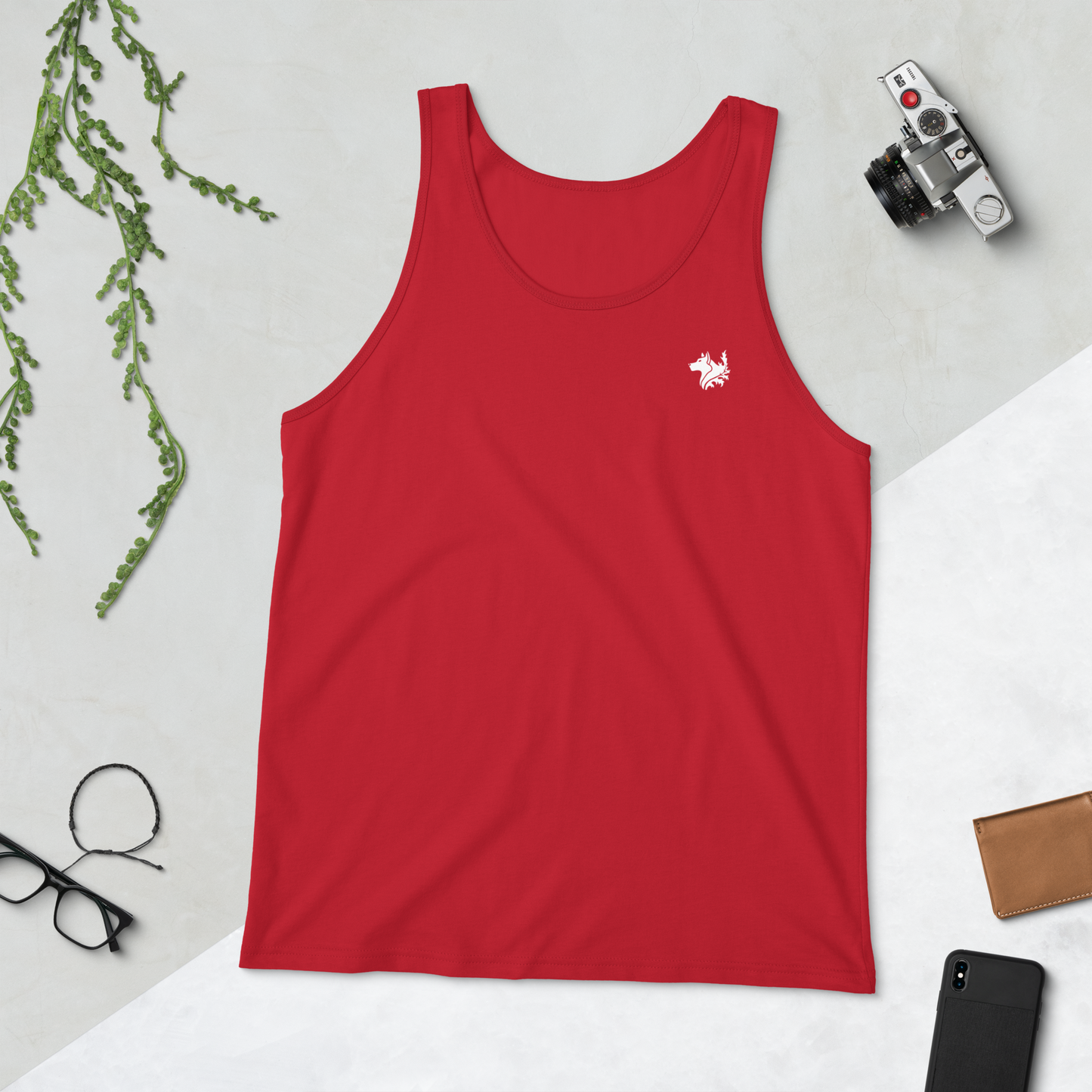 Red Men's Tank Top