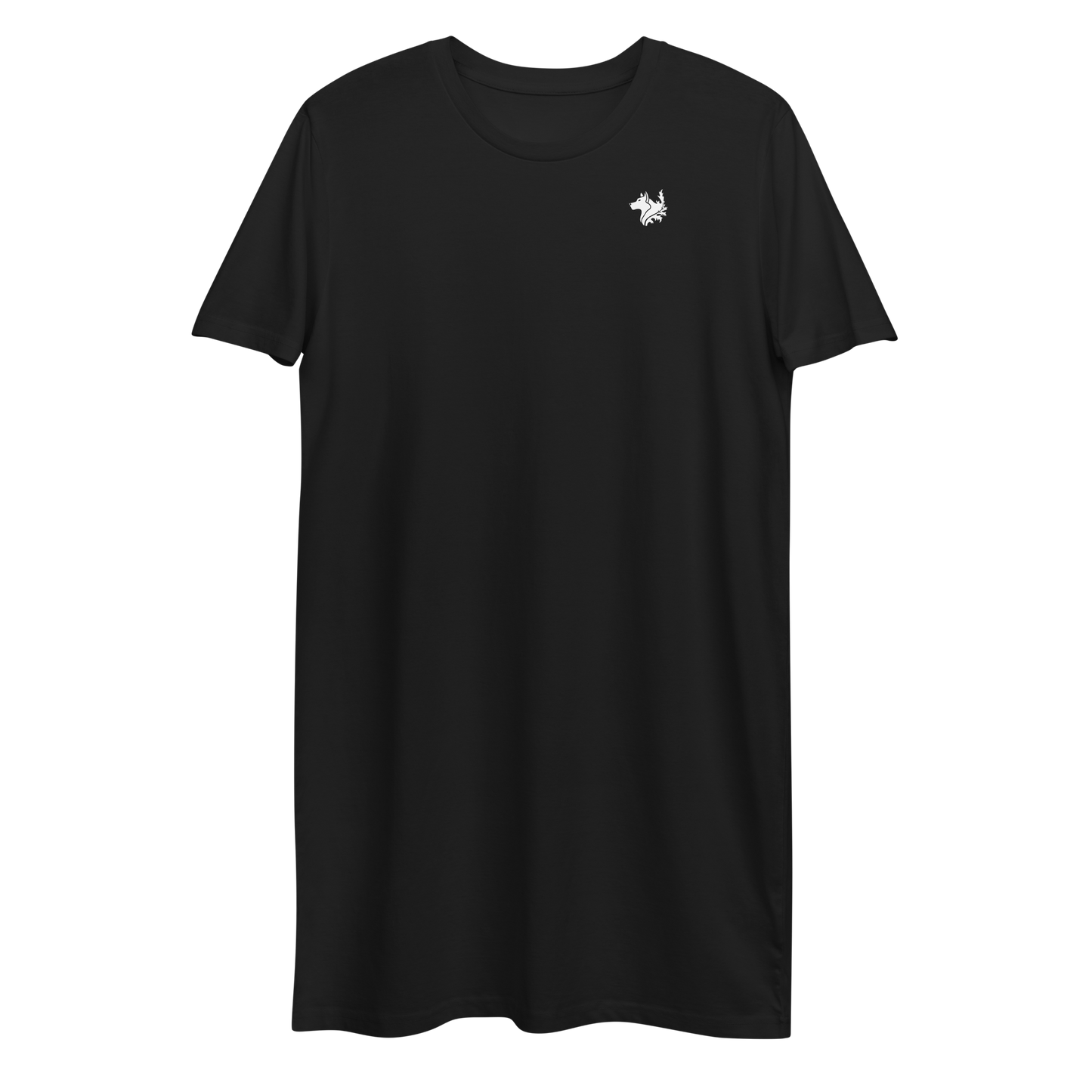 Black Women's Organic Cotton T-shirt Dress