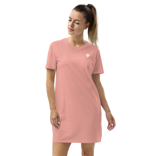 Pink Women's Organic Cotton T-shirt Dress