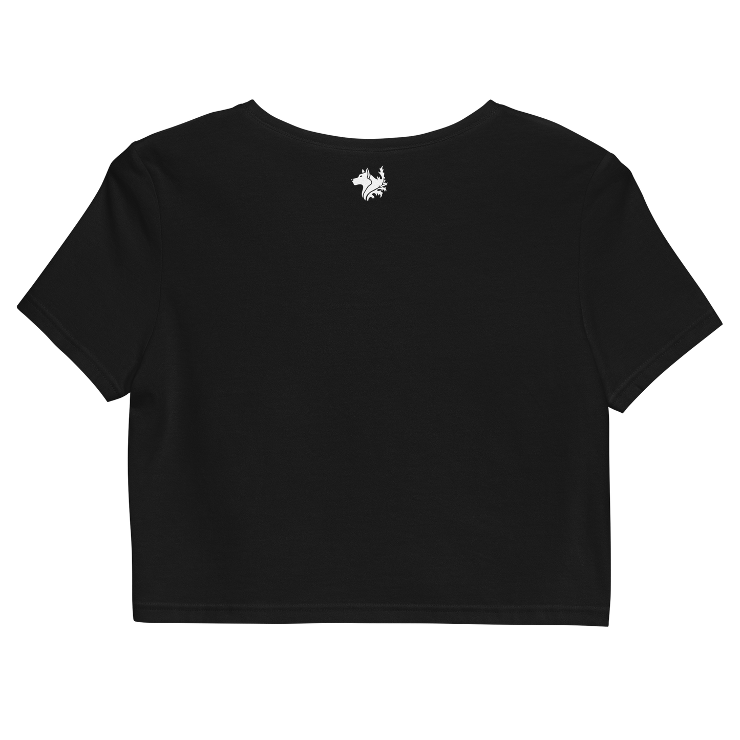 Black Women's Organic Crop Top