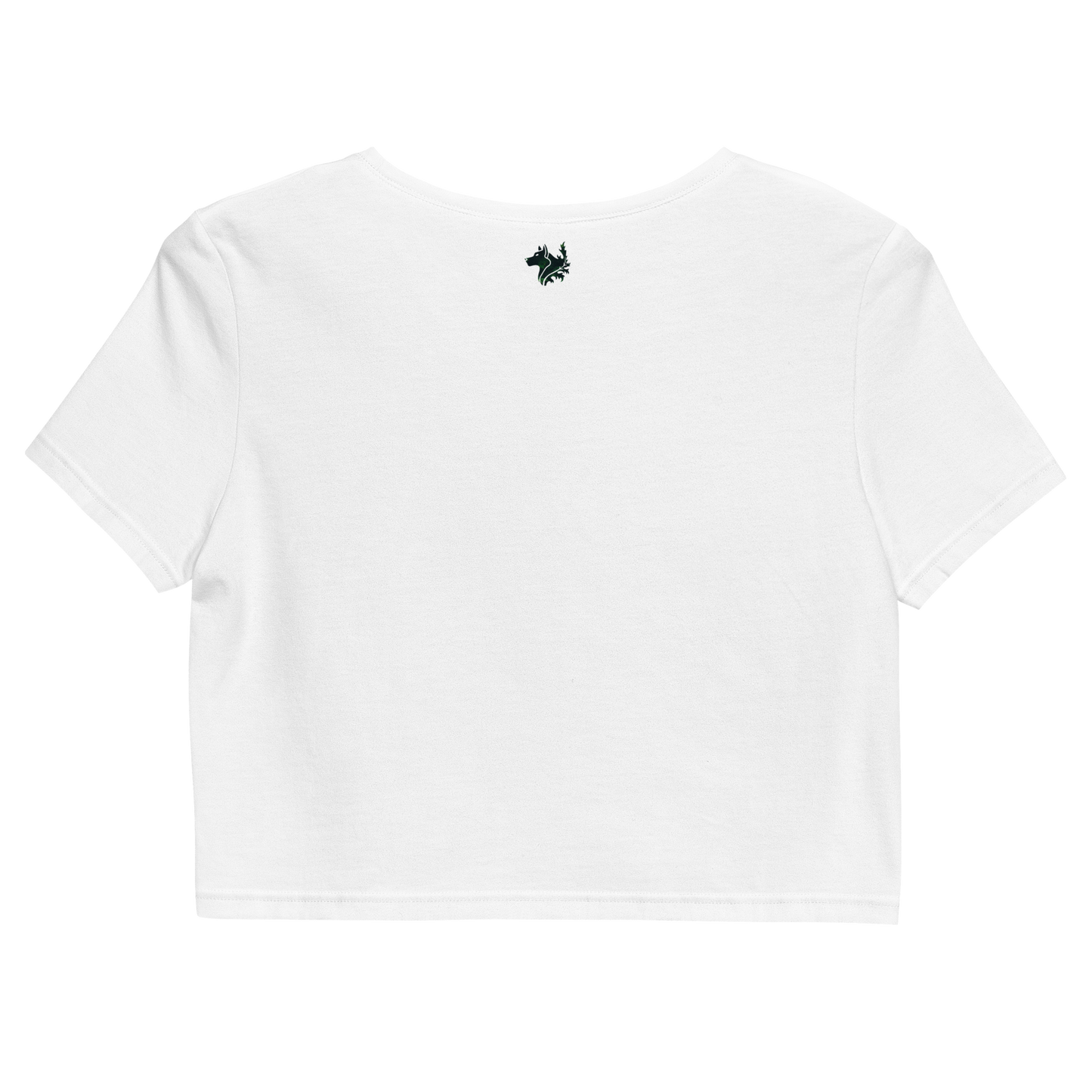 White Women's Organic Crop Top
