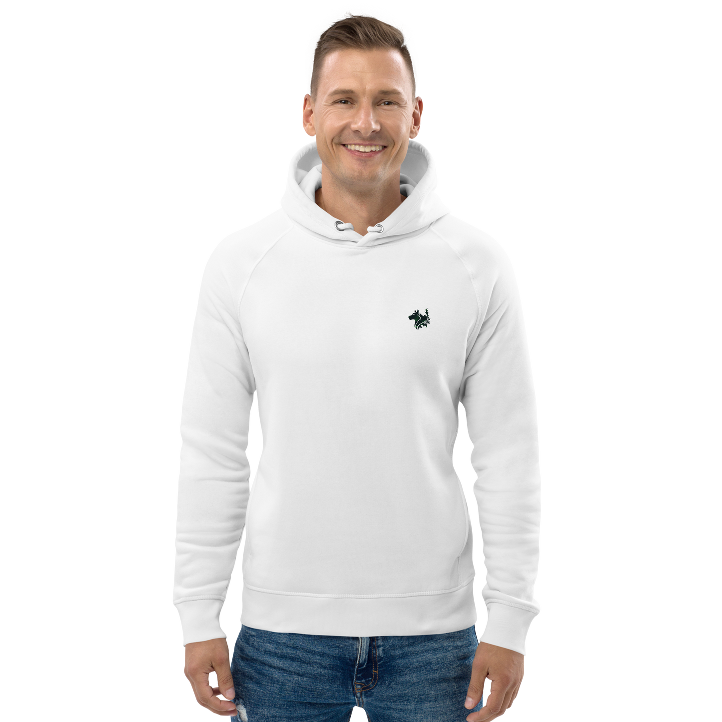 White Men's Pullover Hoodie