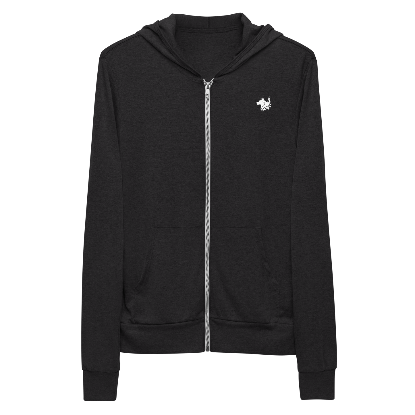 Charcoal Black Men's Zip Hoodie