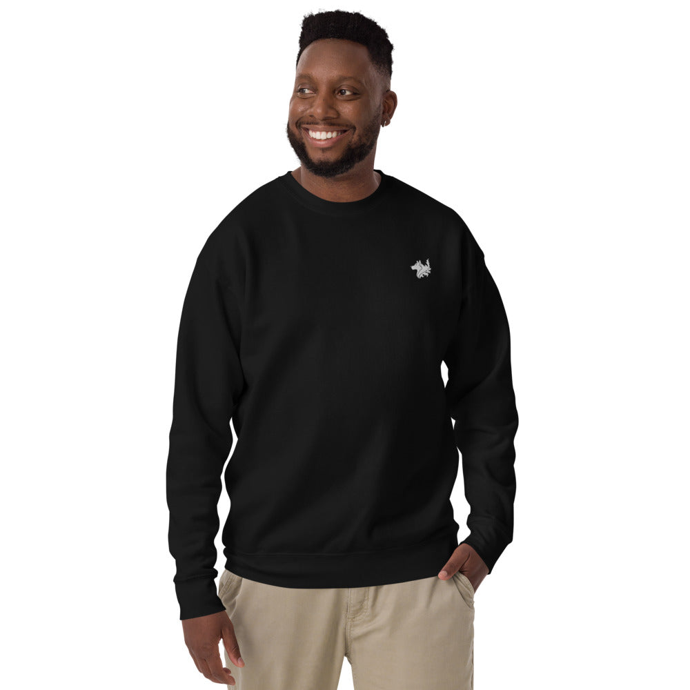 Black Men's Premium Sweatshirt