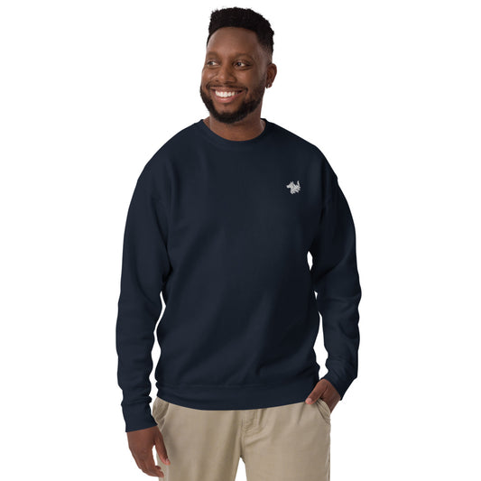 Navy Blue Men's Premium Sweatshirt