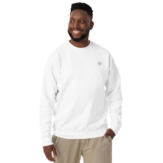 White Men's Premium Sweatshirt
