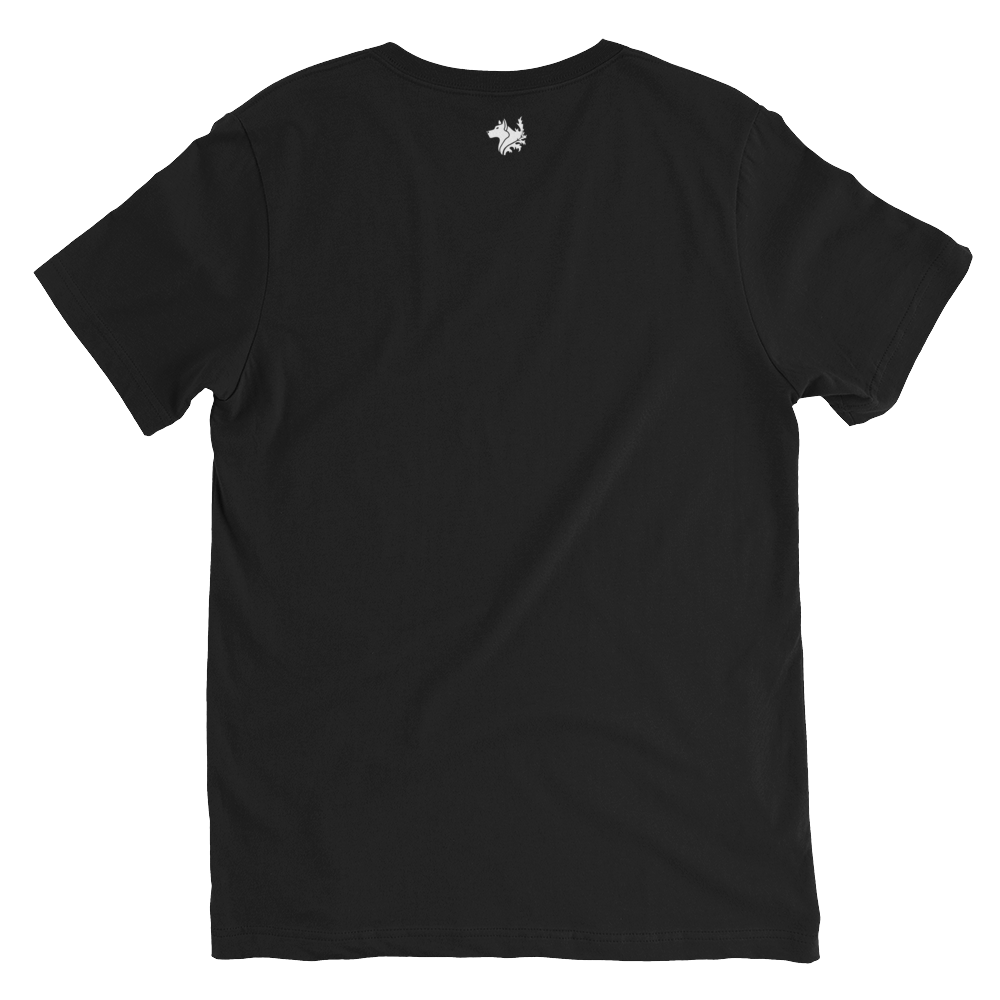 Black Men's Short Sleeve V-Neck T-Shirt