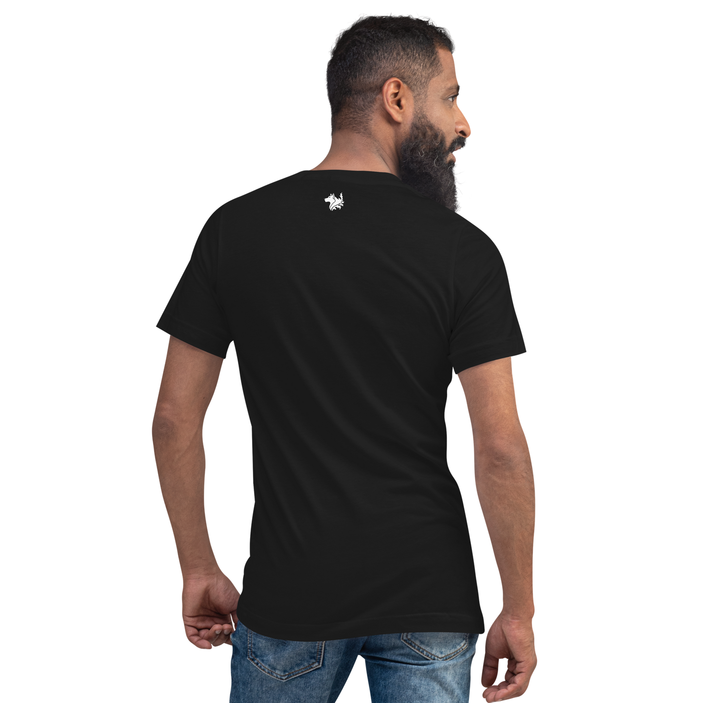 Black Men's Short Sleeve V-Neck T-Shirt