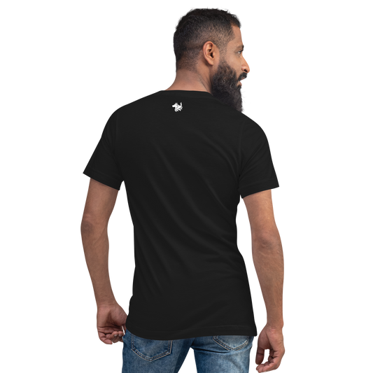 Black Men's Short Sleeve V-Neck T-Shirt