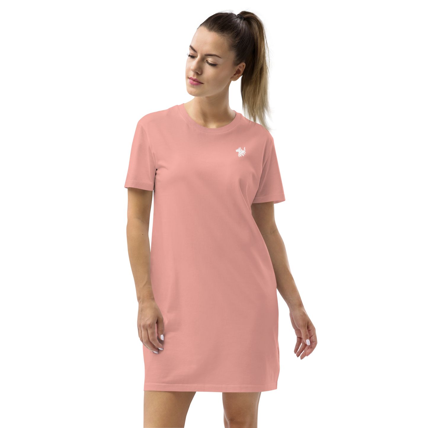 Pink Women's Organic Cotton T-shirt Dress