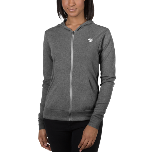 Grey Women's Zip Hoodie