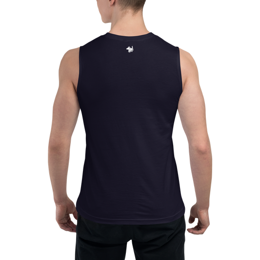 Navy Blue Men's Muscle Shirt