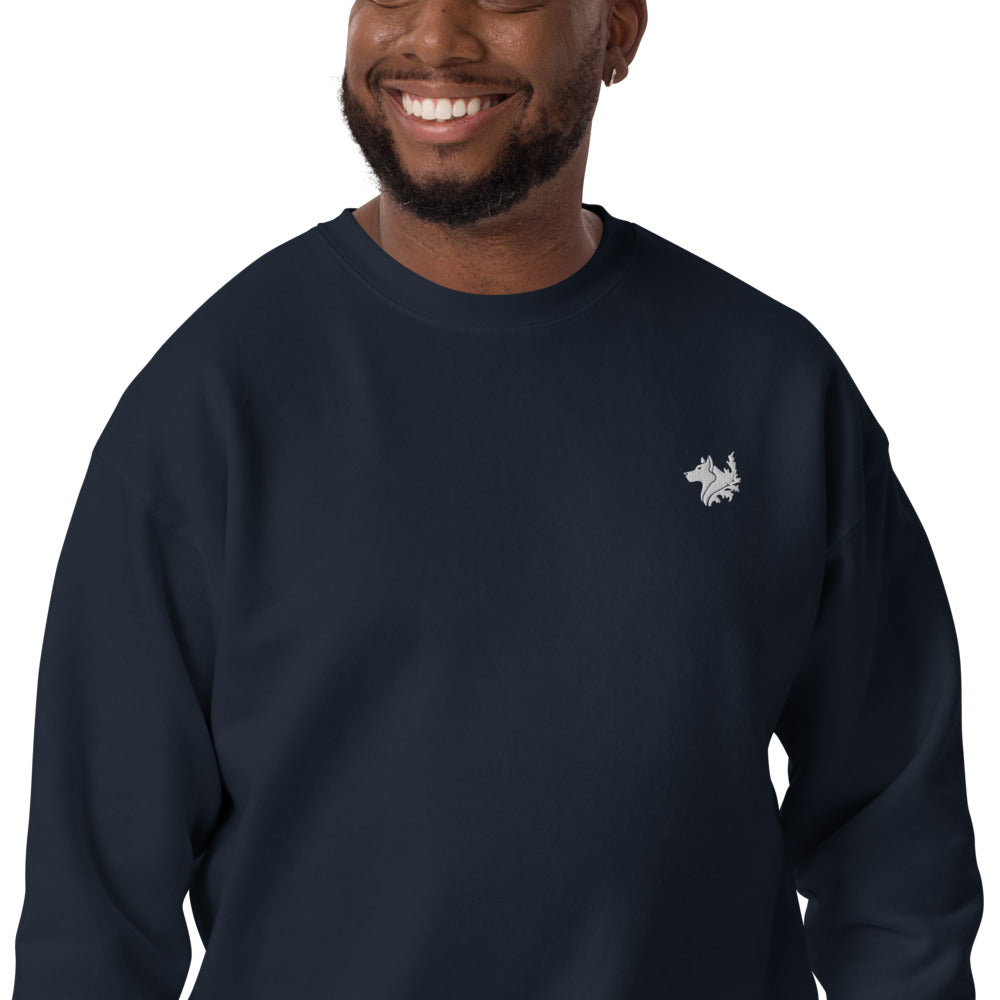 Navy Blue Men's Premium Sweatshirt