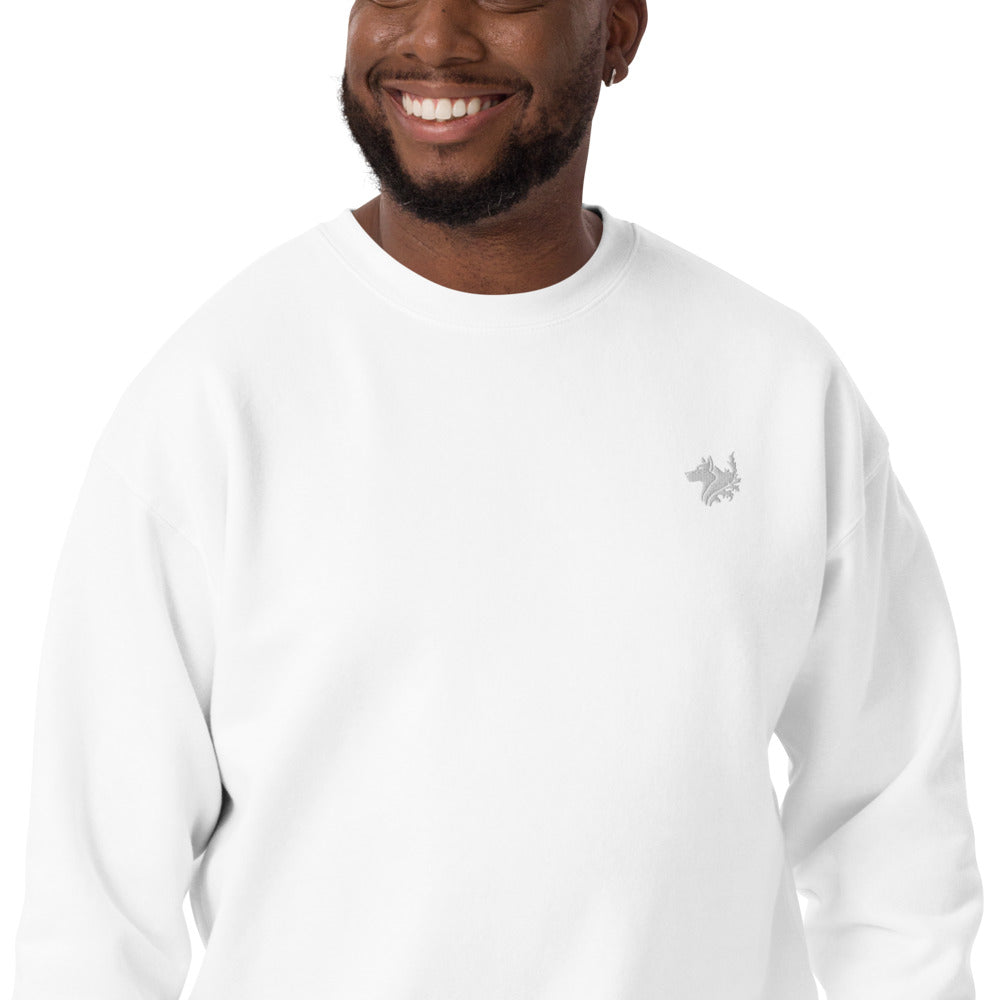 White Men's Premium Sweatshirt