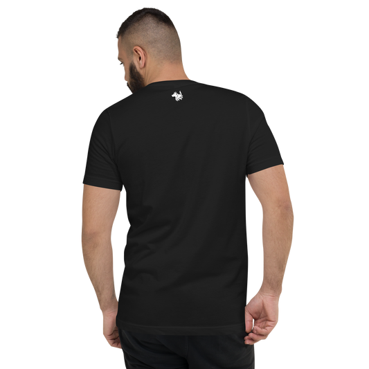 Black Men's Short Sleeve V-Neck T-Shirt